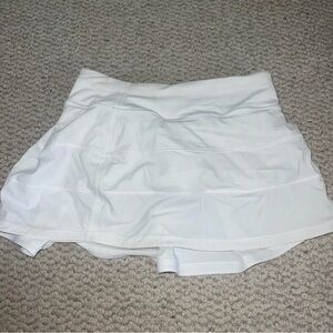 lululemon athletica White pace rival Skirt